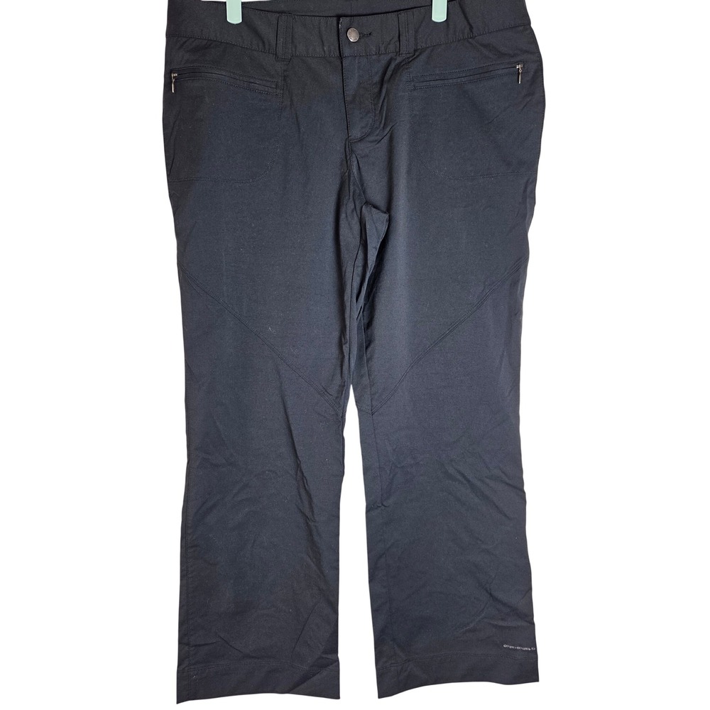 Columbia Women's Hiking Pants Black Stretch Outdoor Nylon Size 16 Short